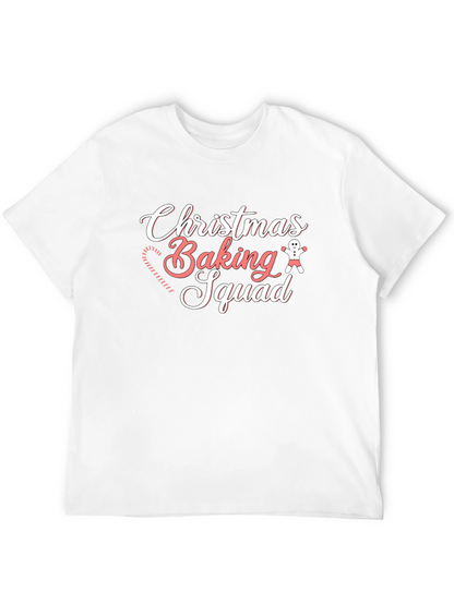 Christmas Baking Squad Black T-Shirt