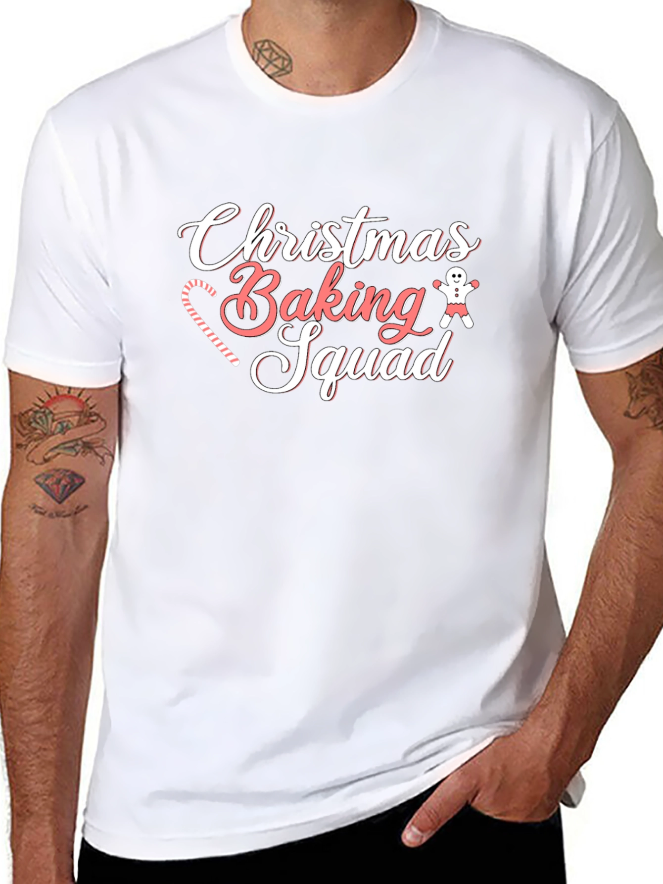 Christmas Baking Squad Black T-Shirt