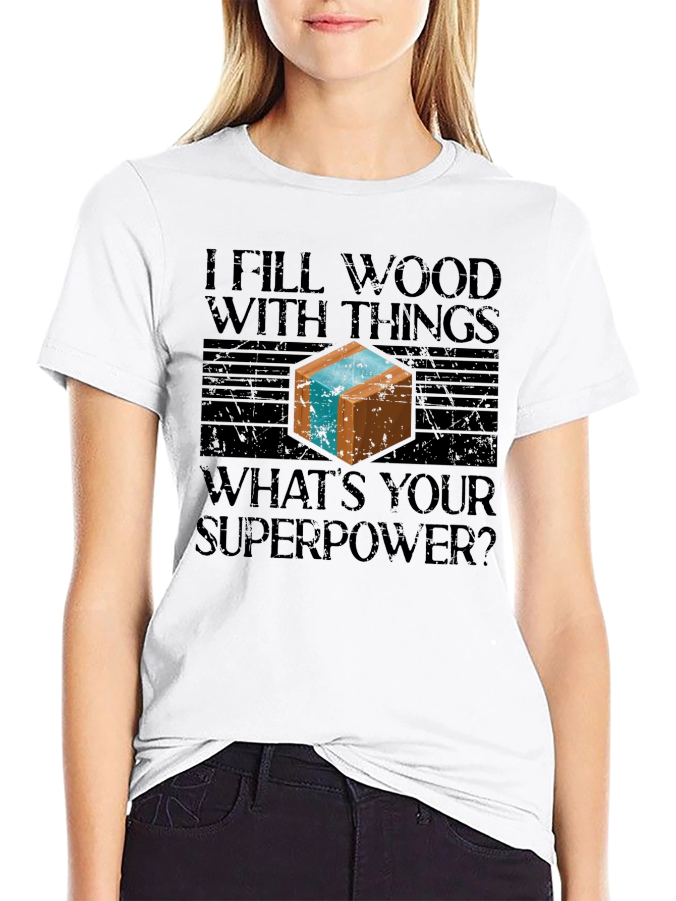 I Fill Wood With Things Mens Graphic T-Shirt