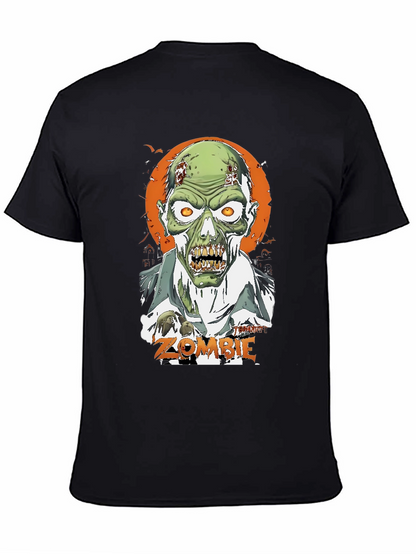 Zombie Graphic Print Tee - Halloween Shirt