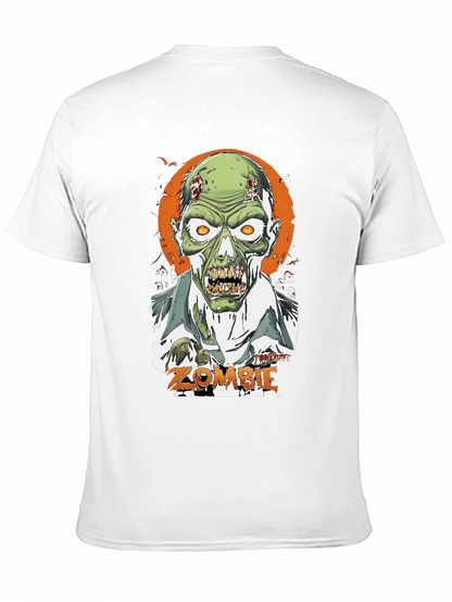 Zombie Graphic Print Tee - Halloween Shirt