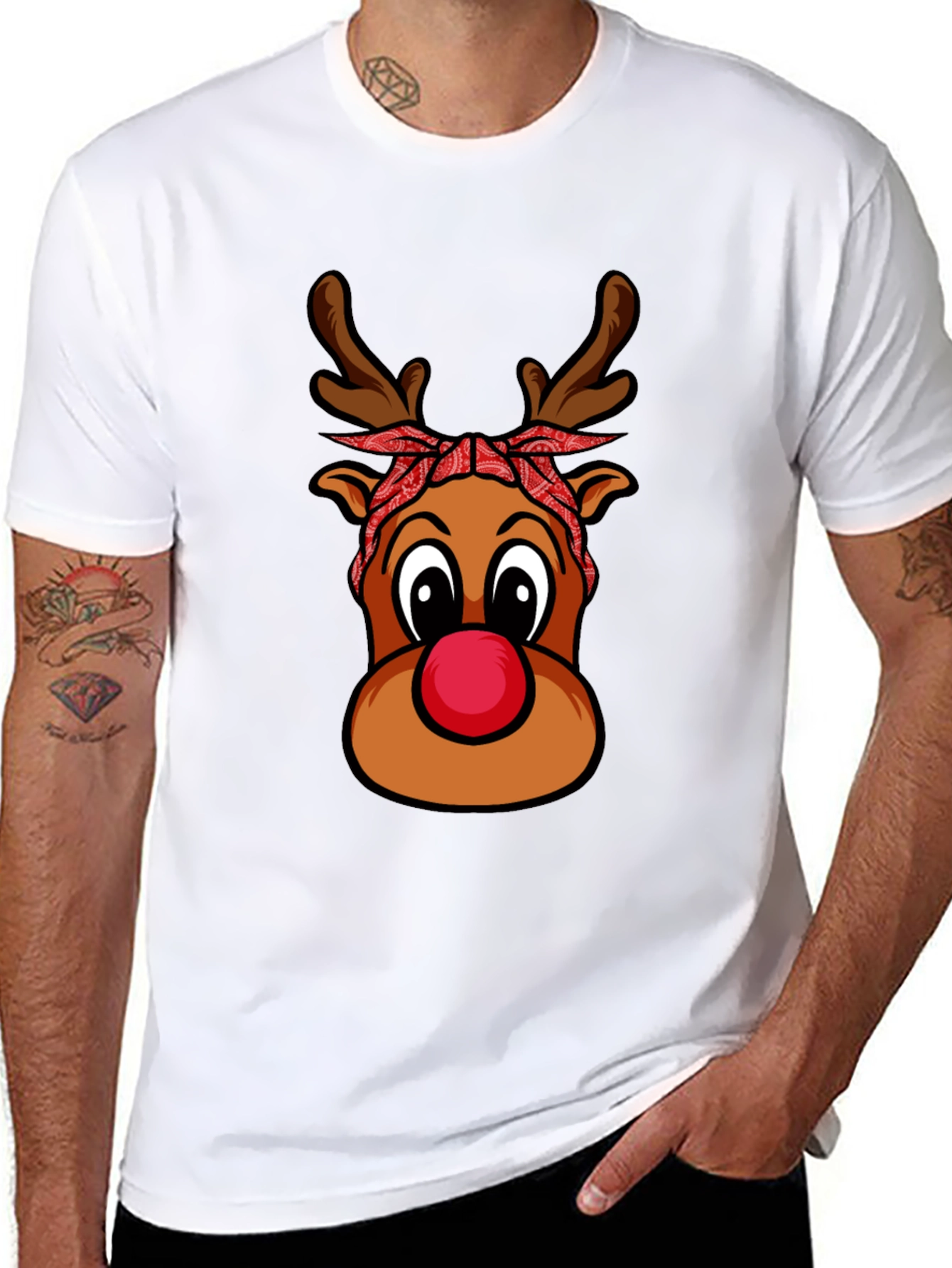 Rudolph Red Nose Reindeer Christmas T-Shirt