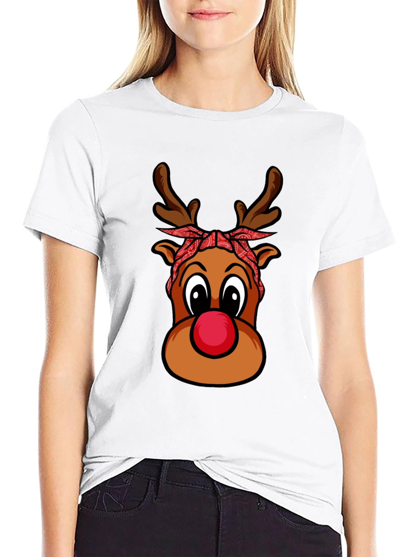 Rudolph Red Nose Reindeer Christmas T-Shirt