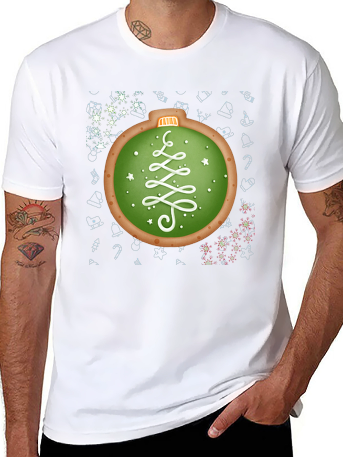 Christmas Ornament Cookie Graphic Tee
