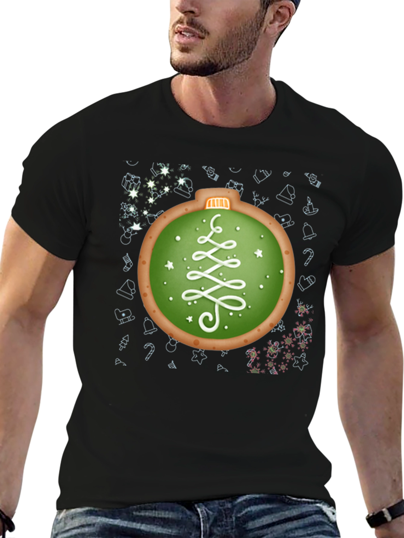 Christmas Ornament Cookie Graphic Tee