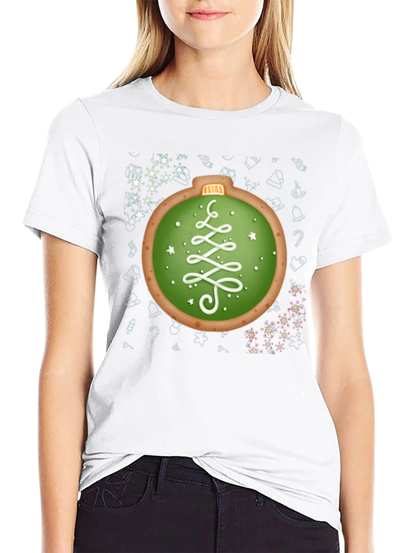 Christmas Ornament Cookie Graphic Tee
