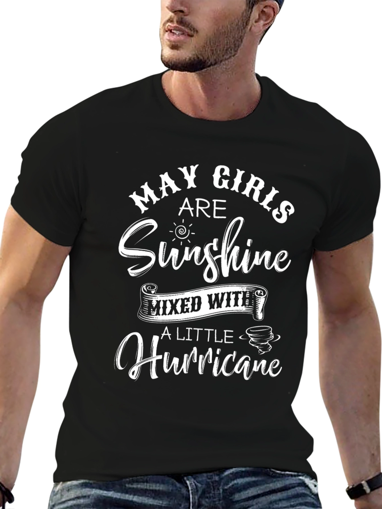 May Girls Sunshine and Hurricane Graphic Tee