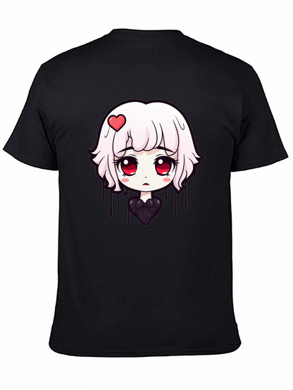 Anime Girl Graphic Tee - Soft Cotton T-Shirt