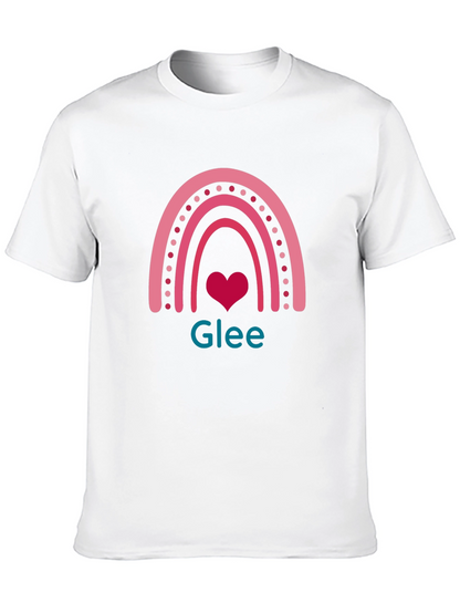 Glee Rainbow Heart T-Shirt - Black