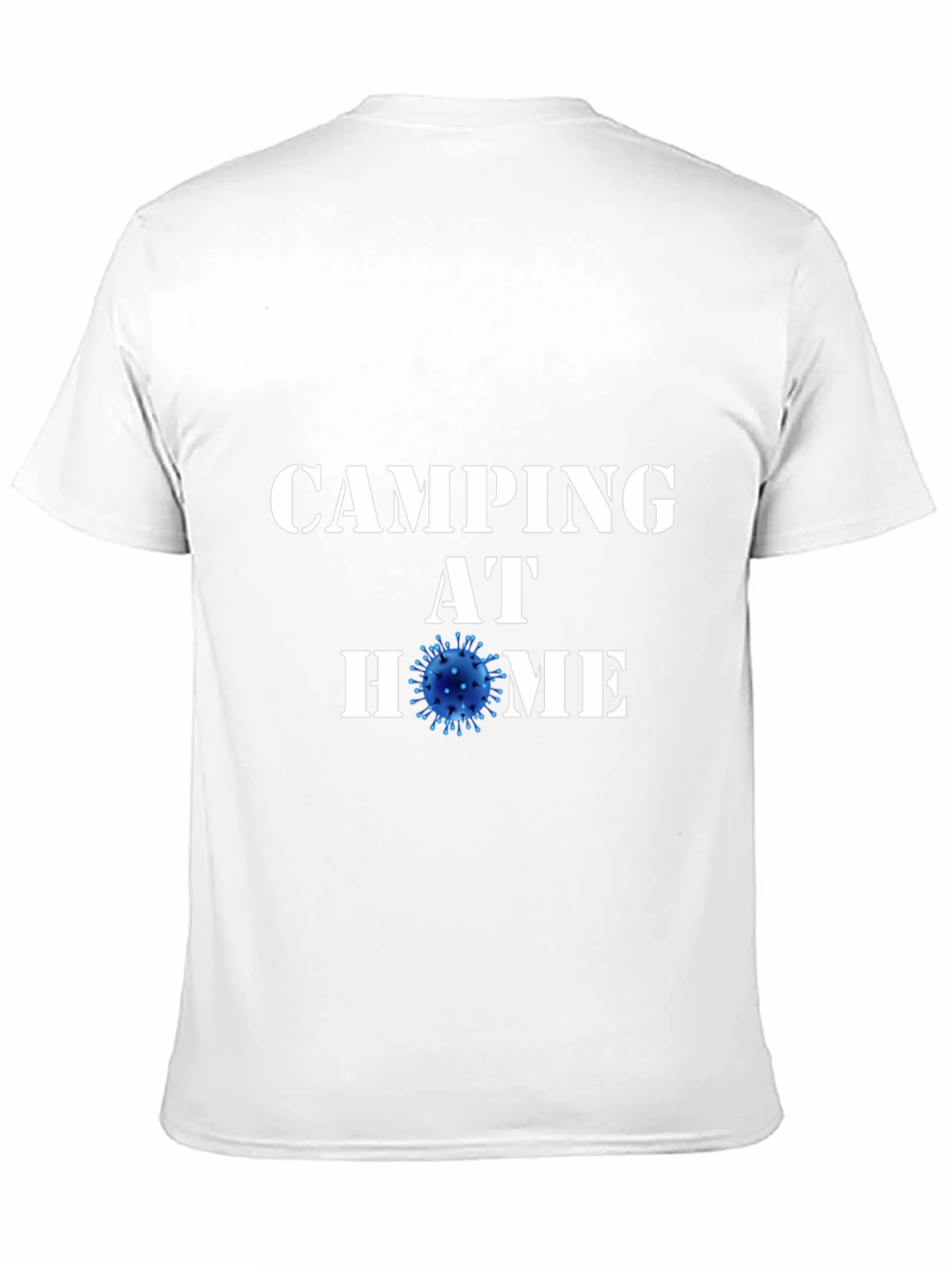 Camping at Home Black T-Shirt Novelty Graphic Tee