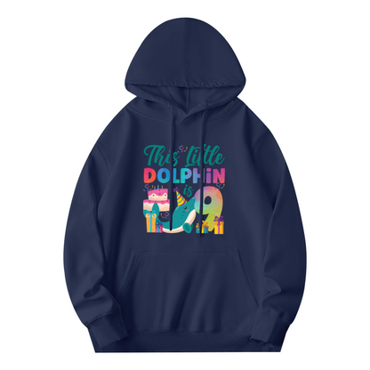 This Little Dolphin is 9 Birthday Hoodie