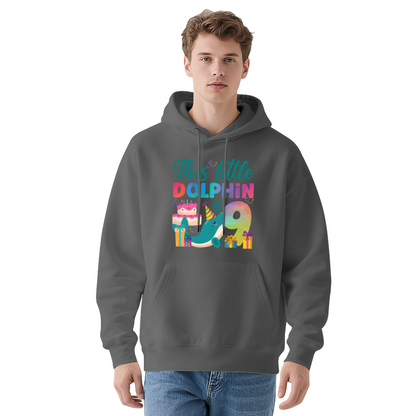 This Little Dolphin is 9 Birthday Hoodie