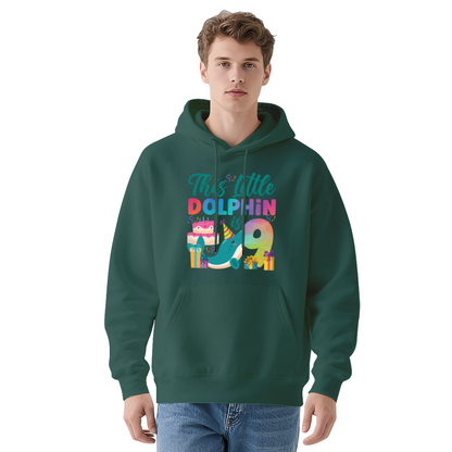 This Little Dolphin is 9 Birthday Hoodie