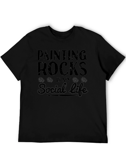 Painting Rocks Social Life T-Shirt