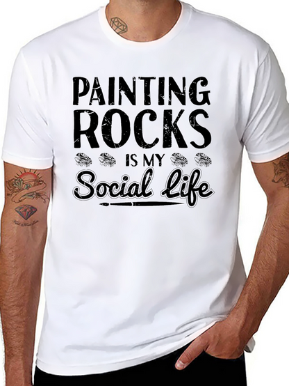 Painting Rocks Social Life T-Shirt