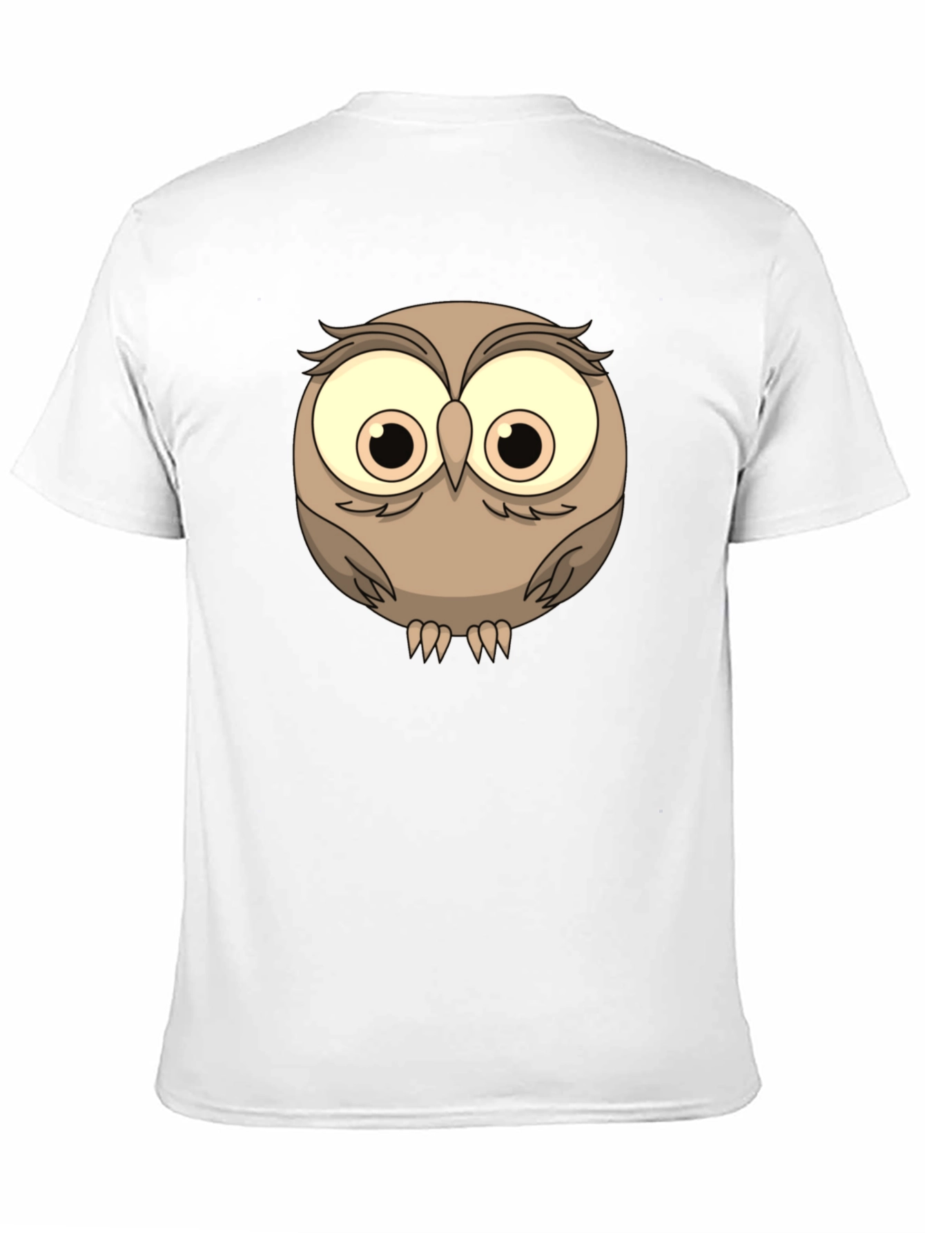 Cute Owl Graphic Tee - Mens Black T-Shirt