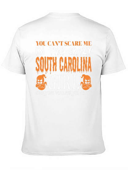Crazy South Carolina Girl T-Shirt Halloween Tee