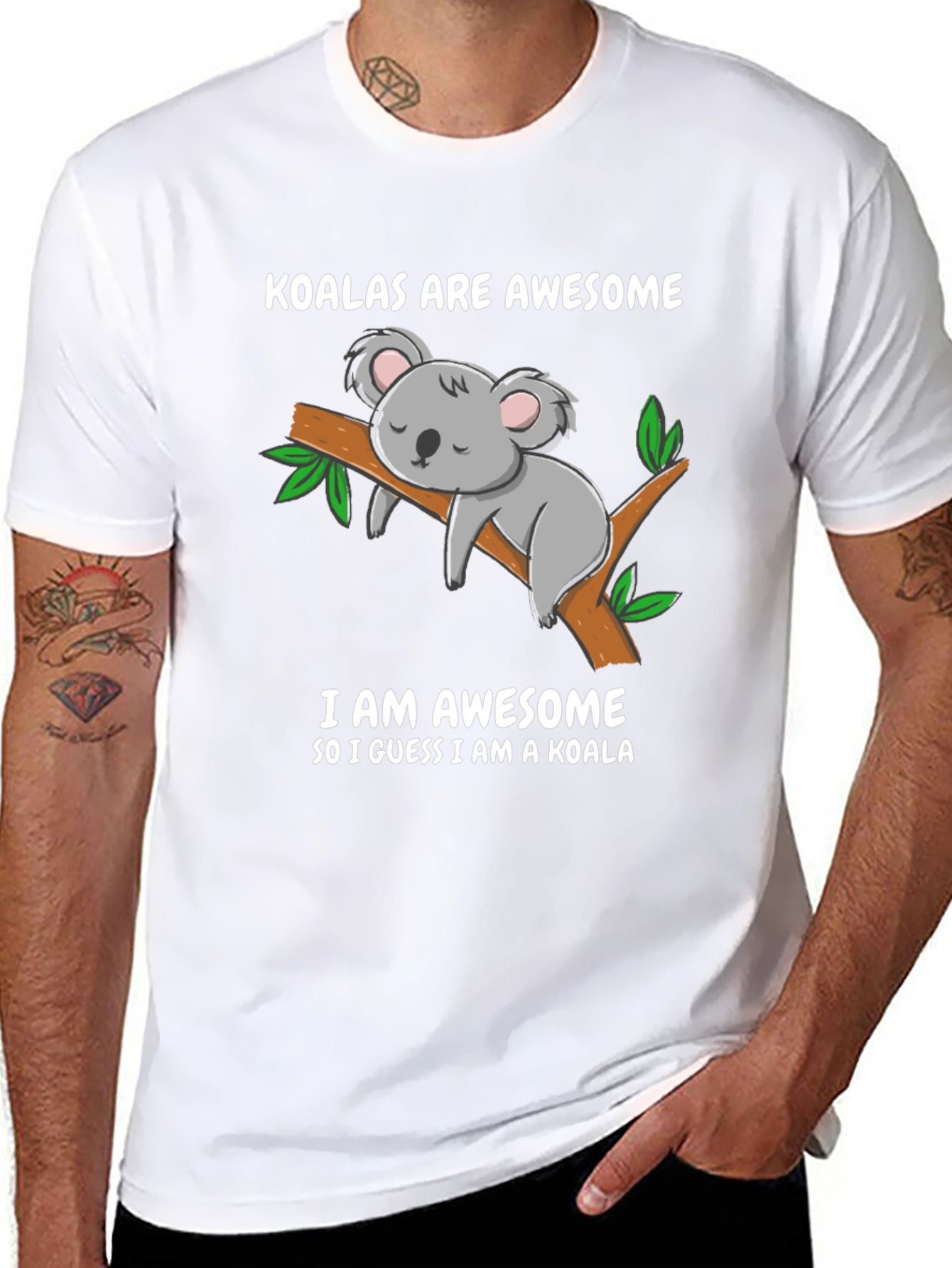 Koala Are Awesome Funny Graphic T-Shirt