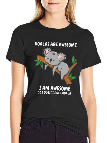 Koala Are Awesome Funny Graphic T-Shirt