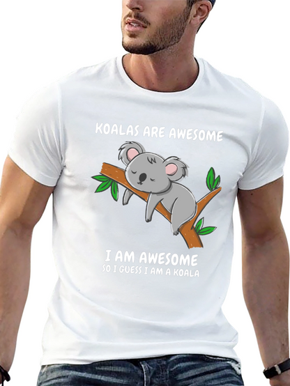 Koala Are Awesome Funny Graphic T-Shirt