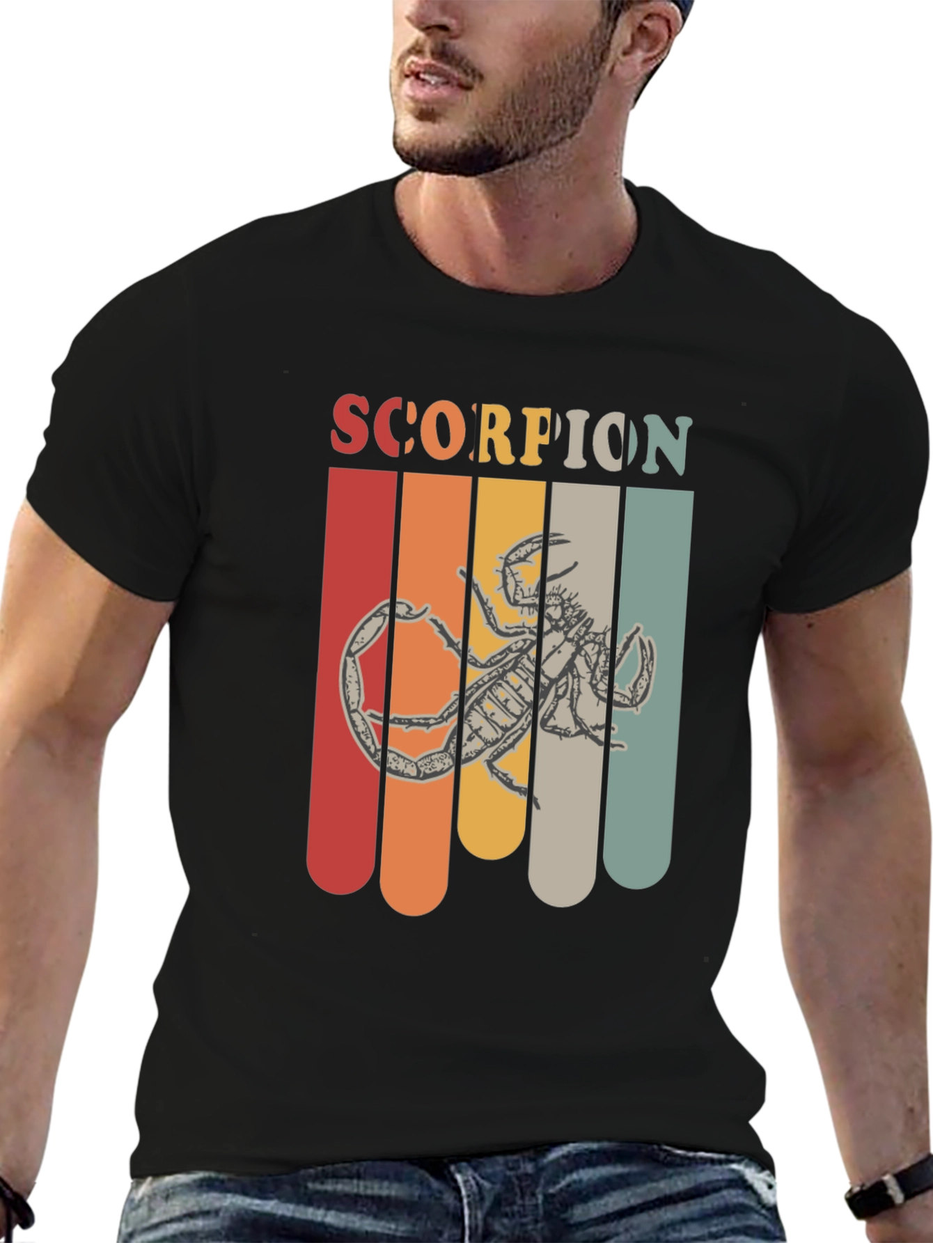 Retro Scorpion Graphic T-Shirt