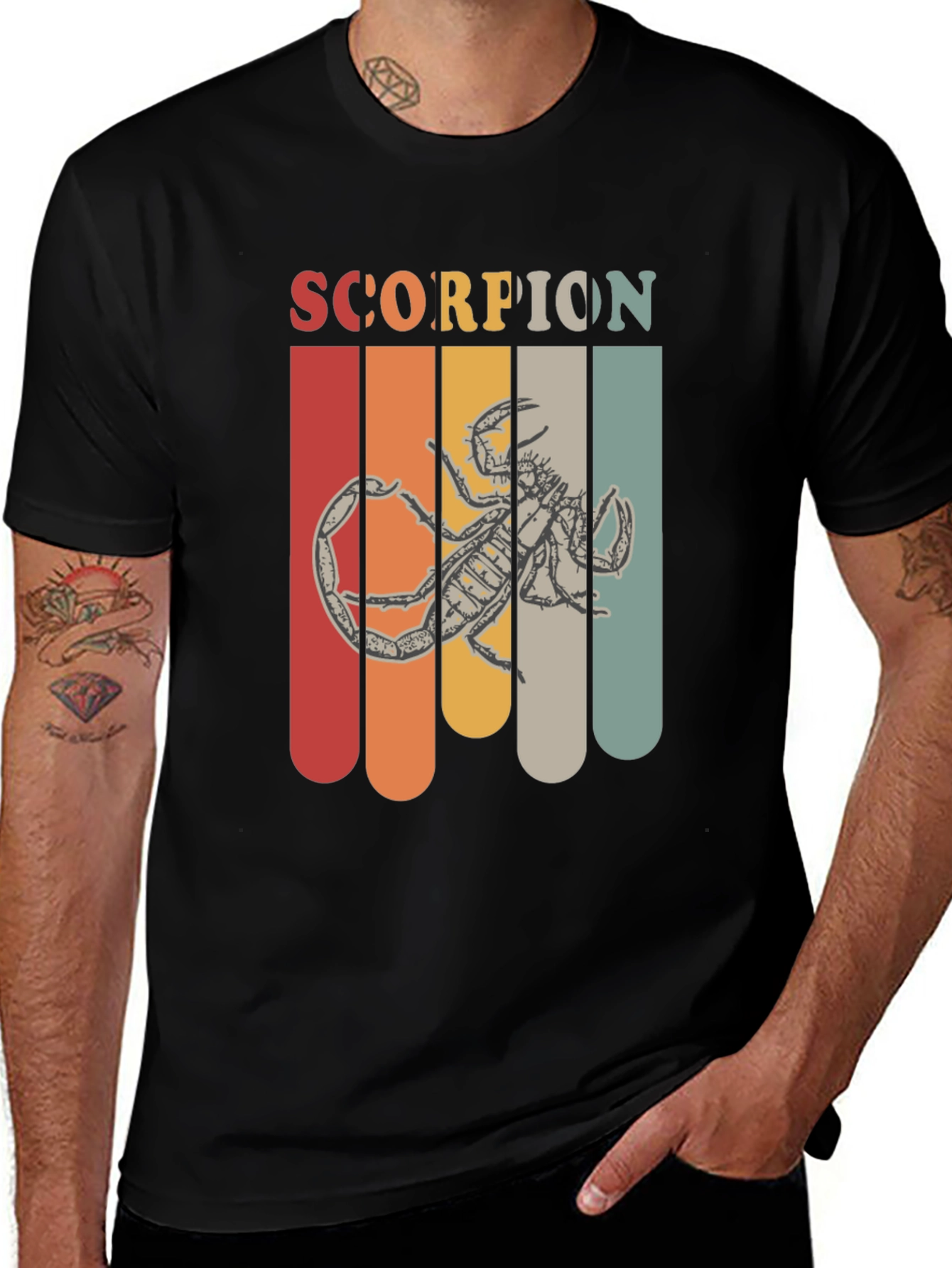 Retro Scorpion Graphic T-Shirt