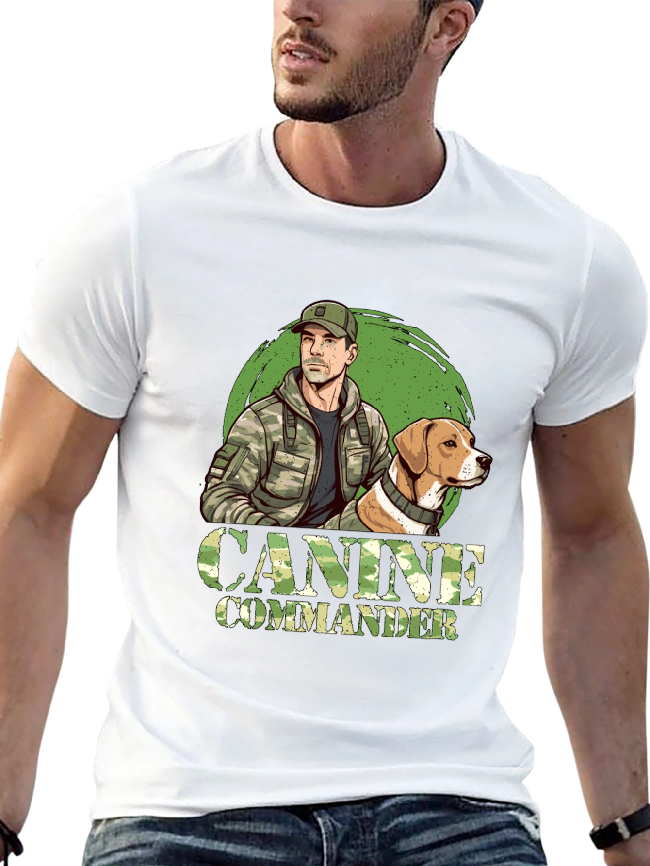 Canine Commander Graphic T-Shirt
