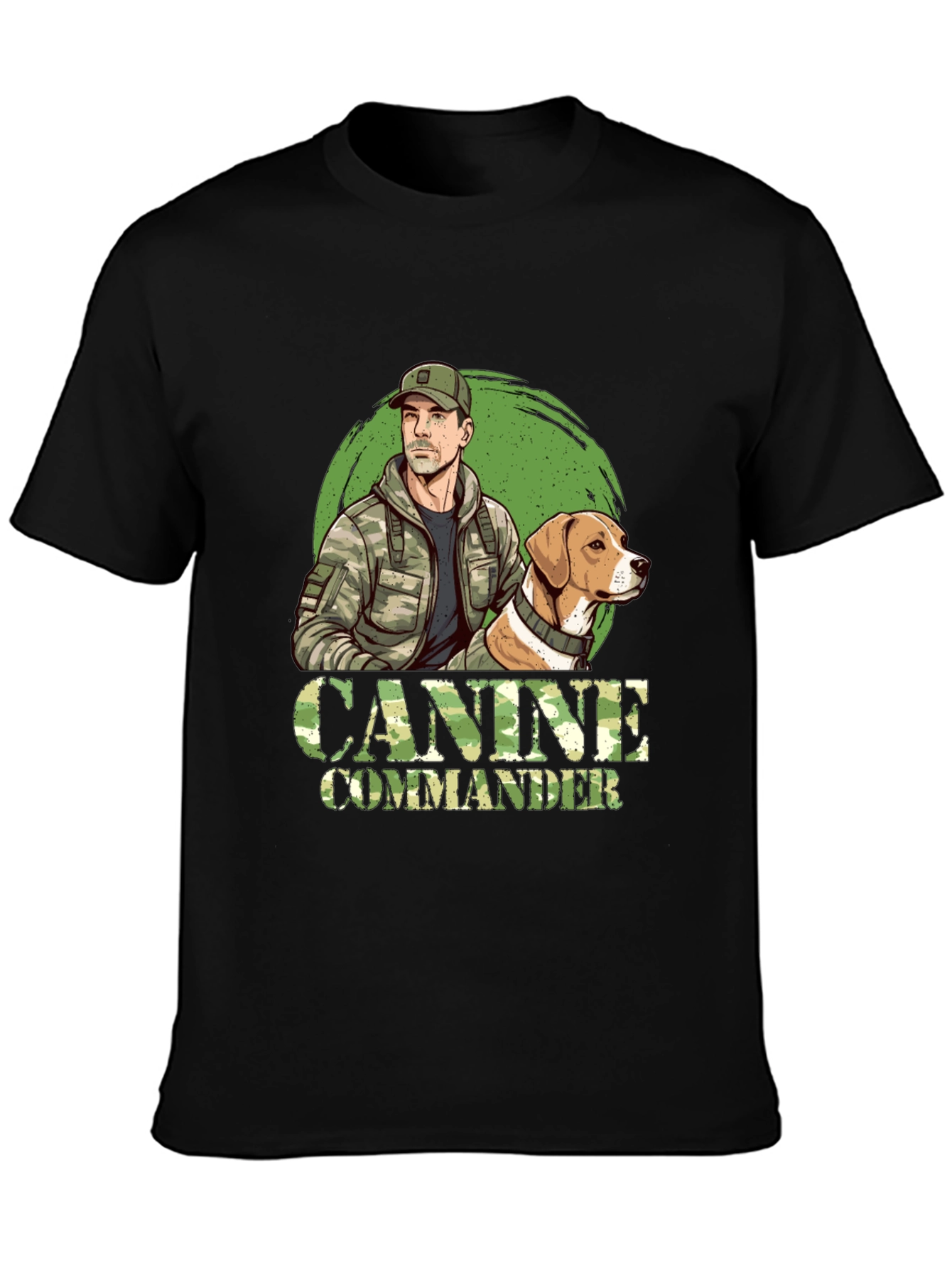 Canine Commander Graphic T-Shirt