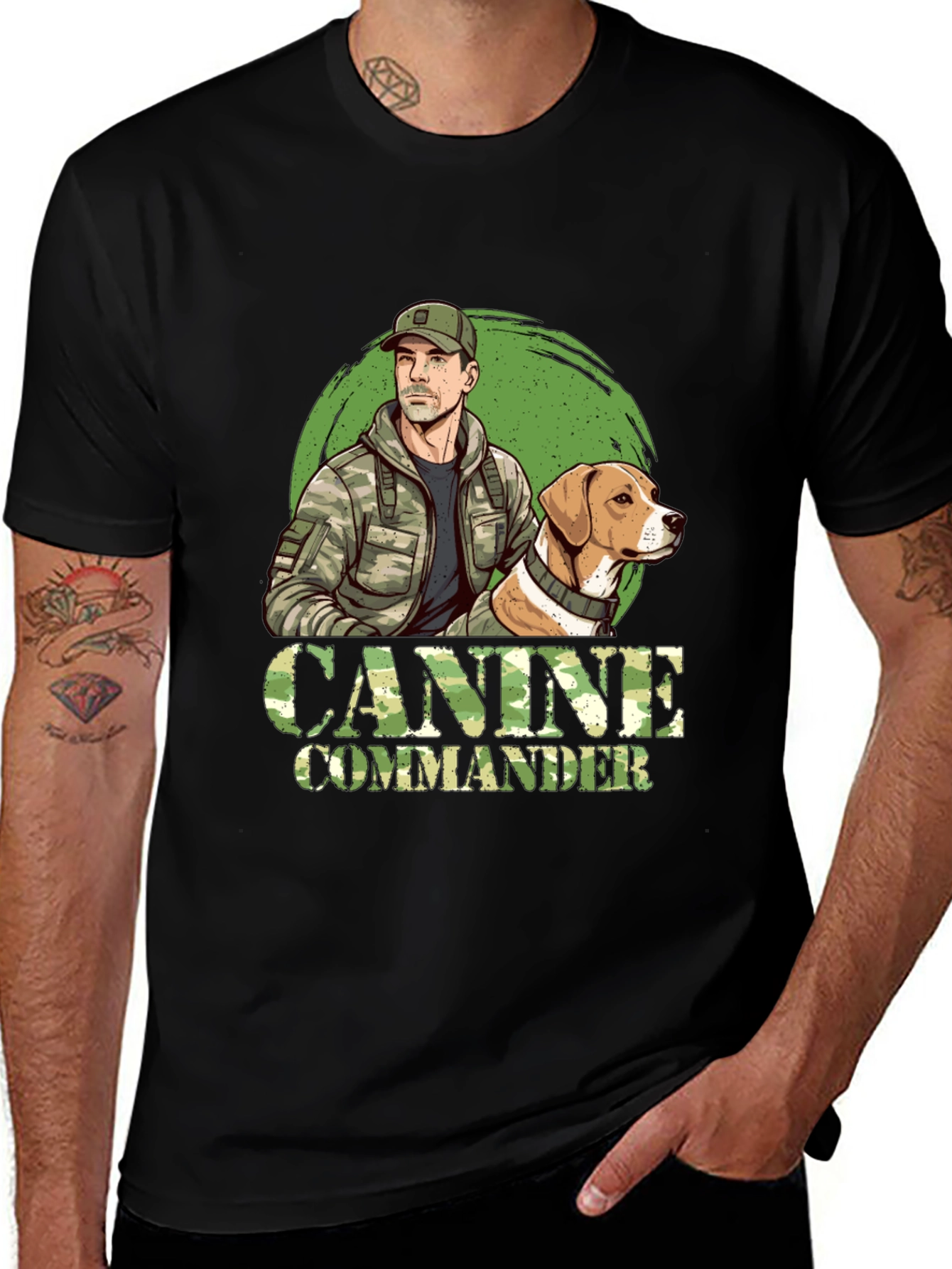 Canine Commander Graphic T-Shirt