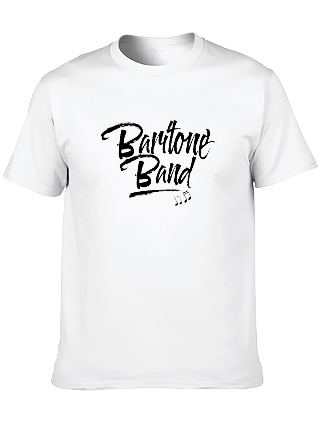 Baritone Band Black Graphic Tee Shirt for Men