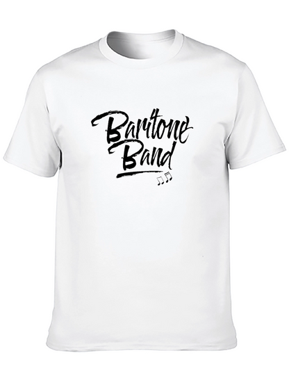 Baritone Band Black Graphic Tee Shirt for Men