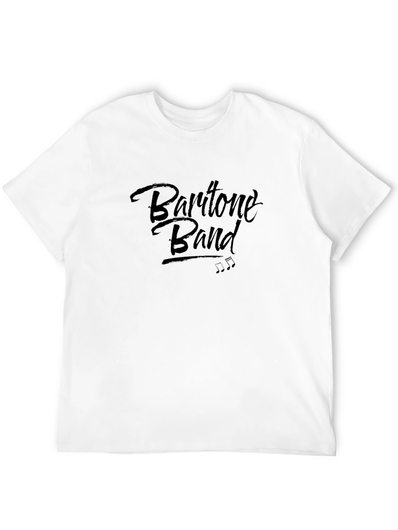 Baritone Band Black Graphic Tee Shirt for Men
