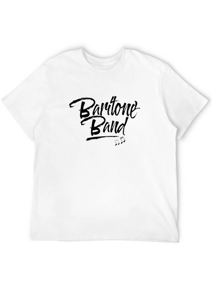 Baritone Band Black Graphic Tee Shirt for Men