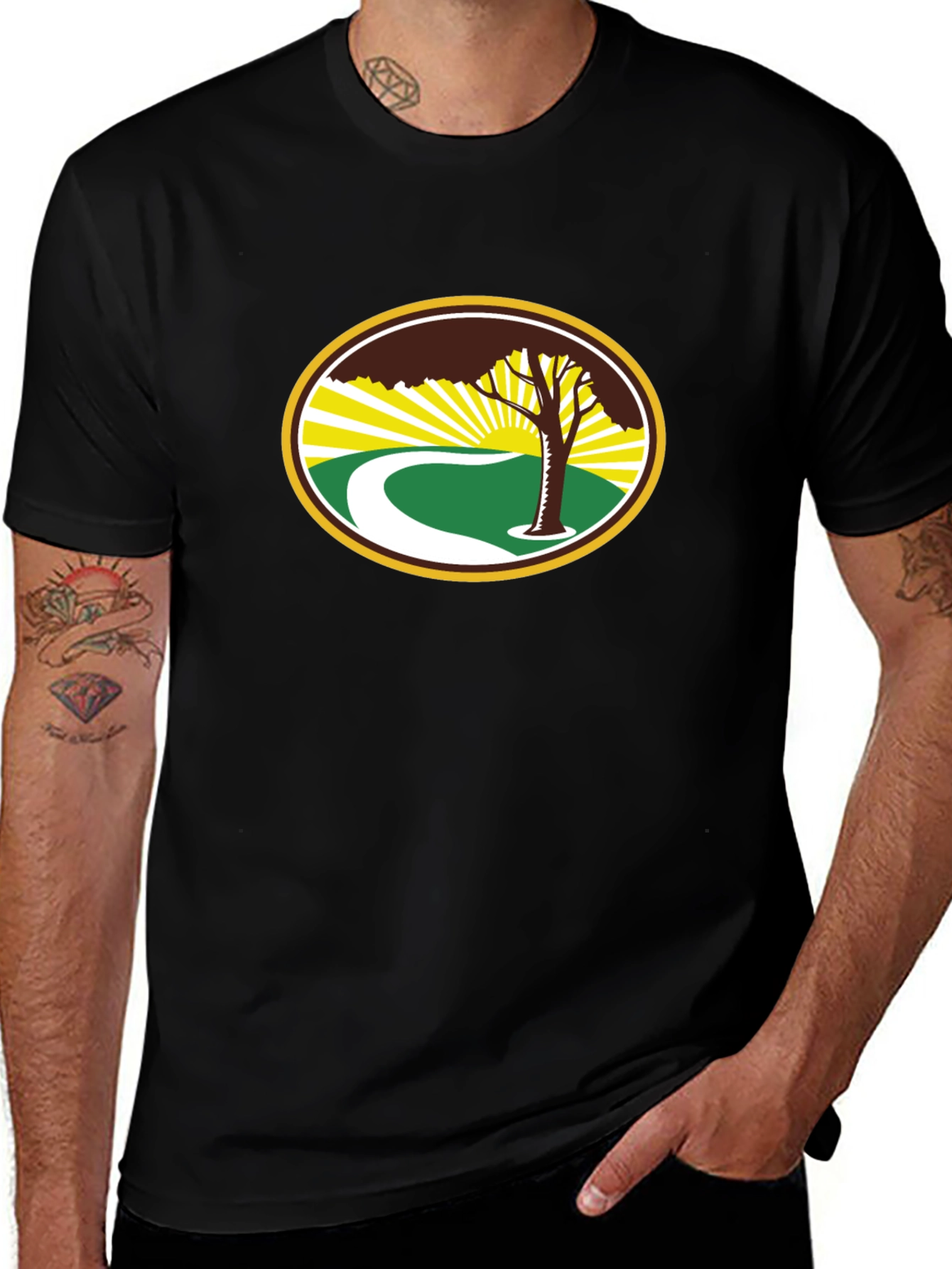 Natures Path Black T-Shirt - Stylish Graphic Tee