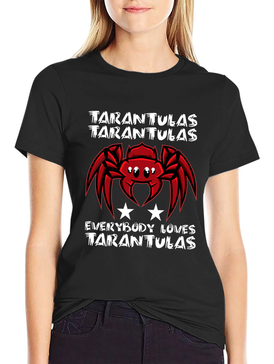 Tarantula Lover Black T-Shirt Graphic Tee