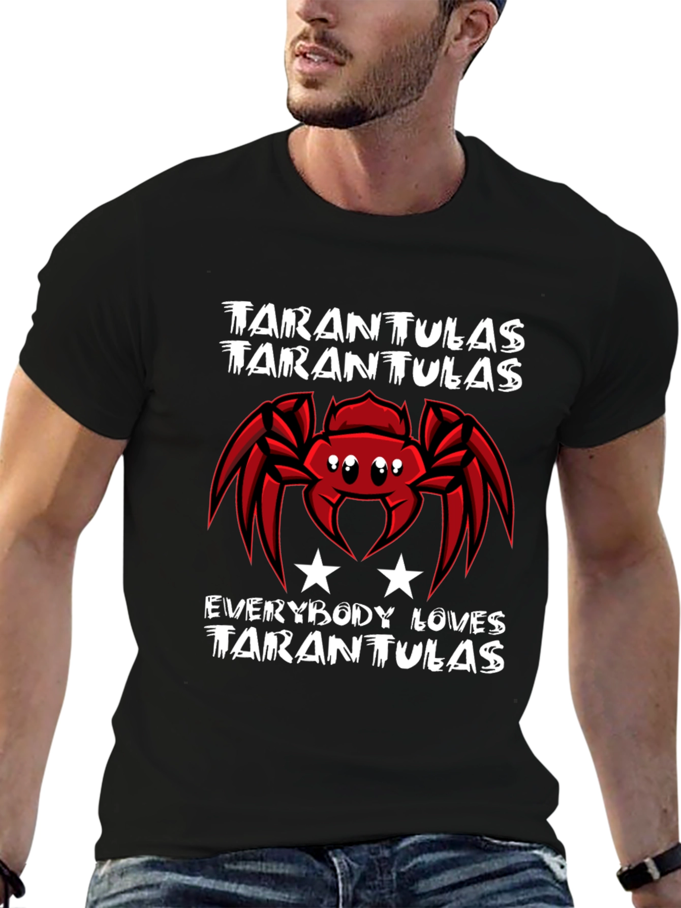 Tarantula Lover Black T-Shirt Graphic Tee