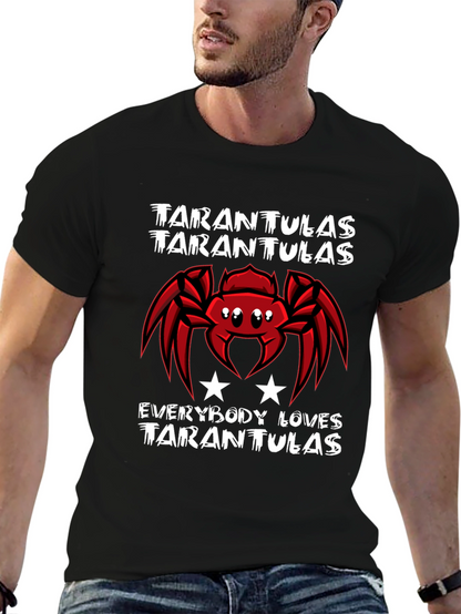 Tarantula Lover Black T-Shirt Graphic Tee