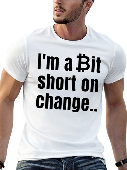 Bitcoin Short on Change Black T-Shirt