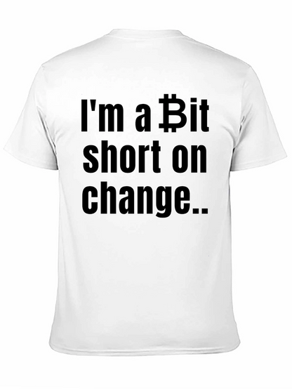 Bitcoin Short on Change Black T-Shirt
