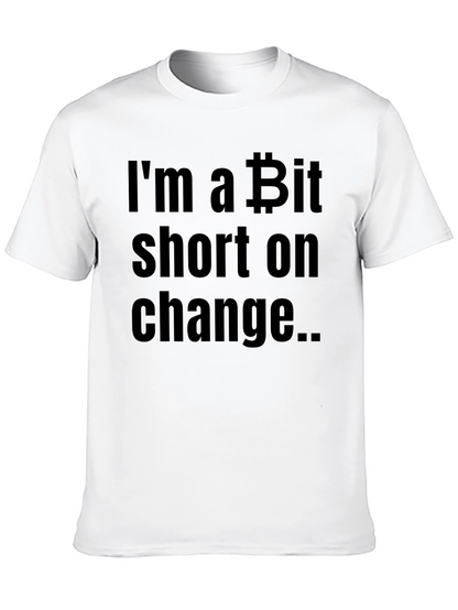 Bitcoin Short on Change Black T-Shirt