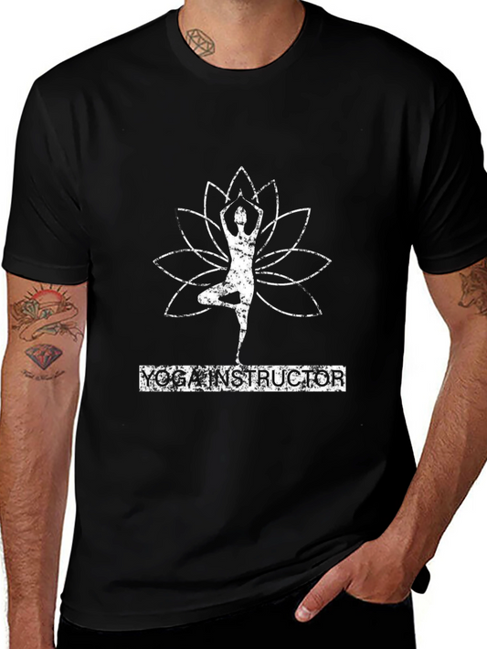 Yoga Instructor Black Graphic Tee