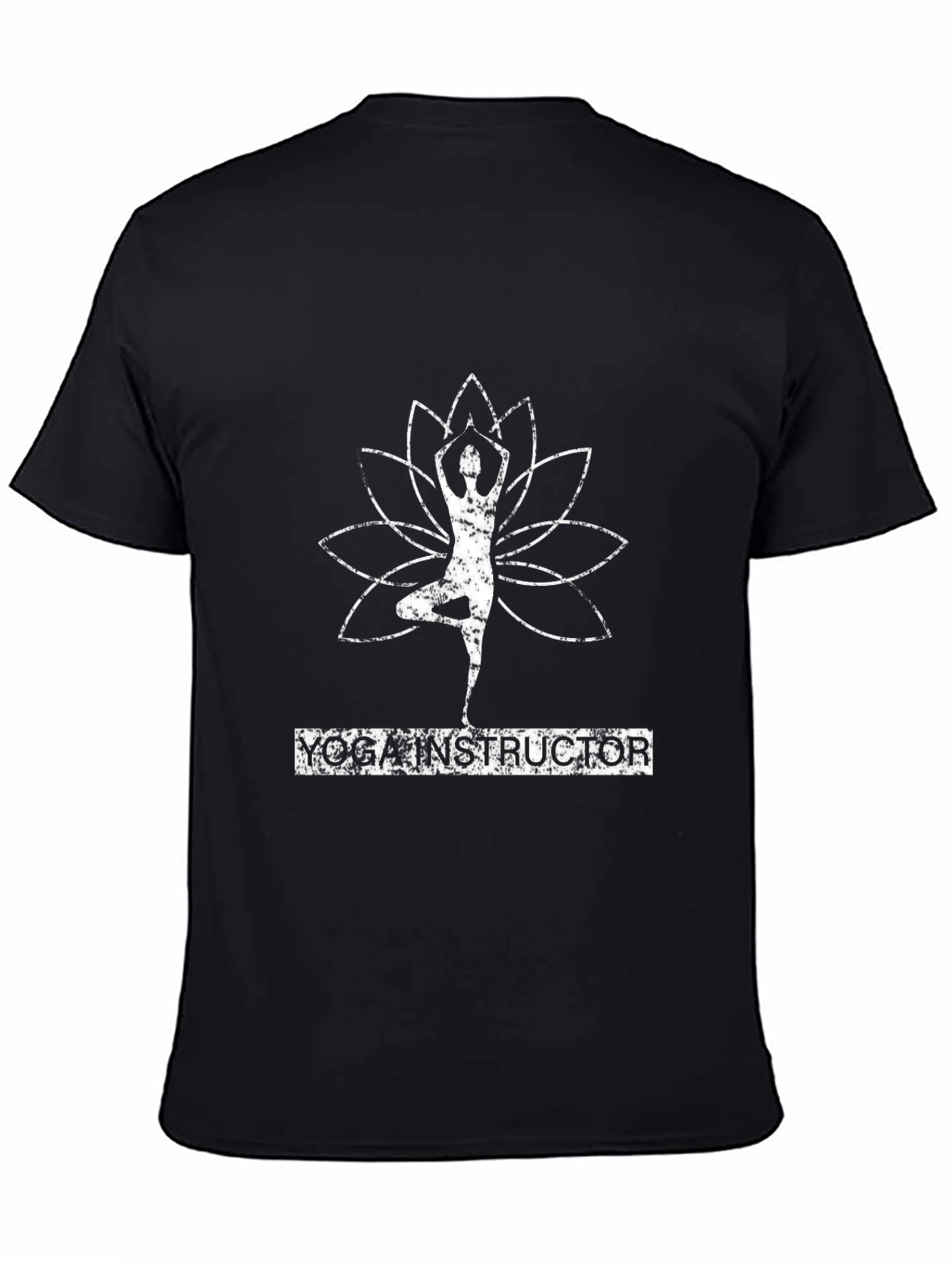 Yoga Instructor Black Graphic Tee