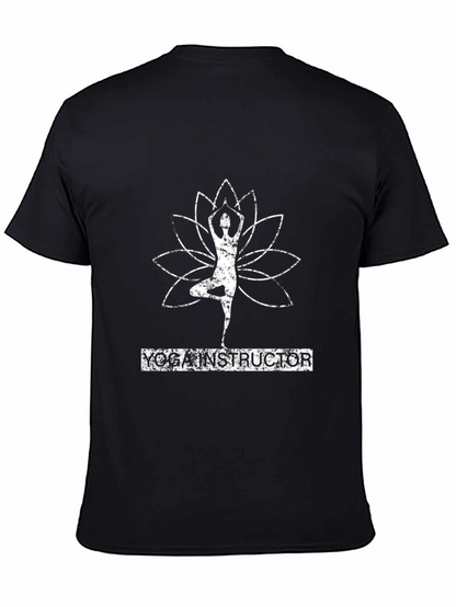 Yoga Instructor Black Graphic Tee