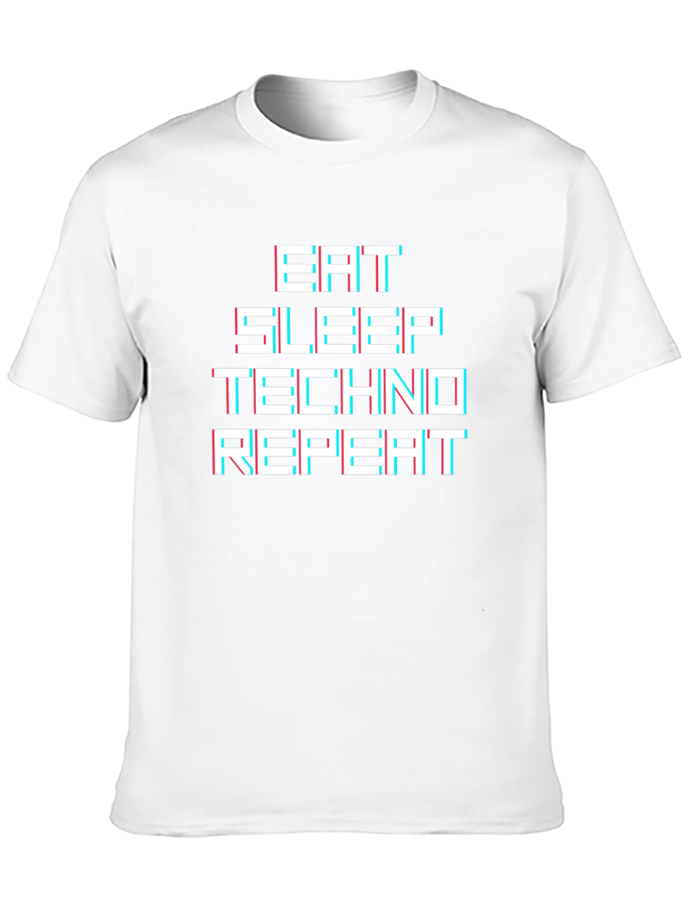 Eat Sleep Techno Repeat Graphic Tee