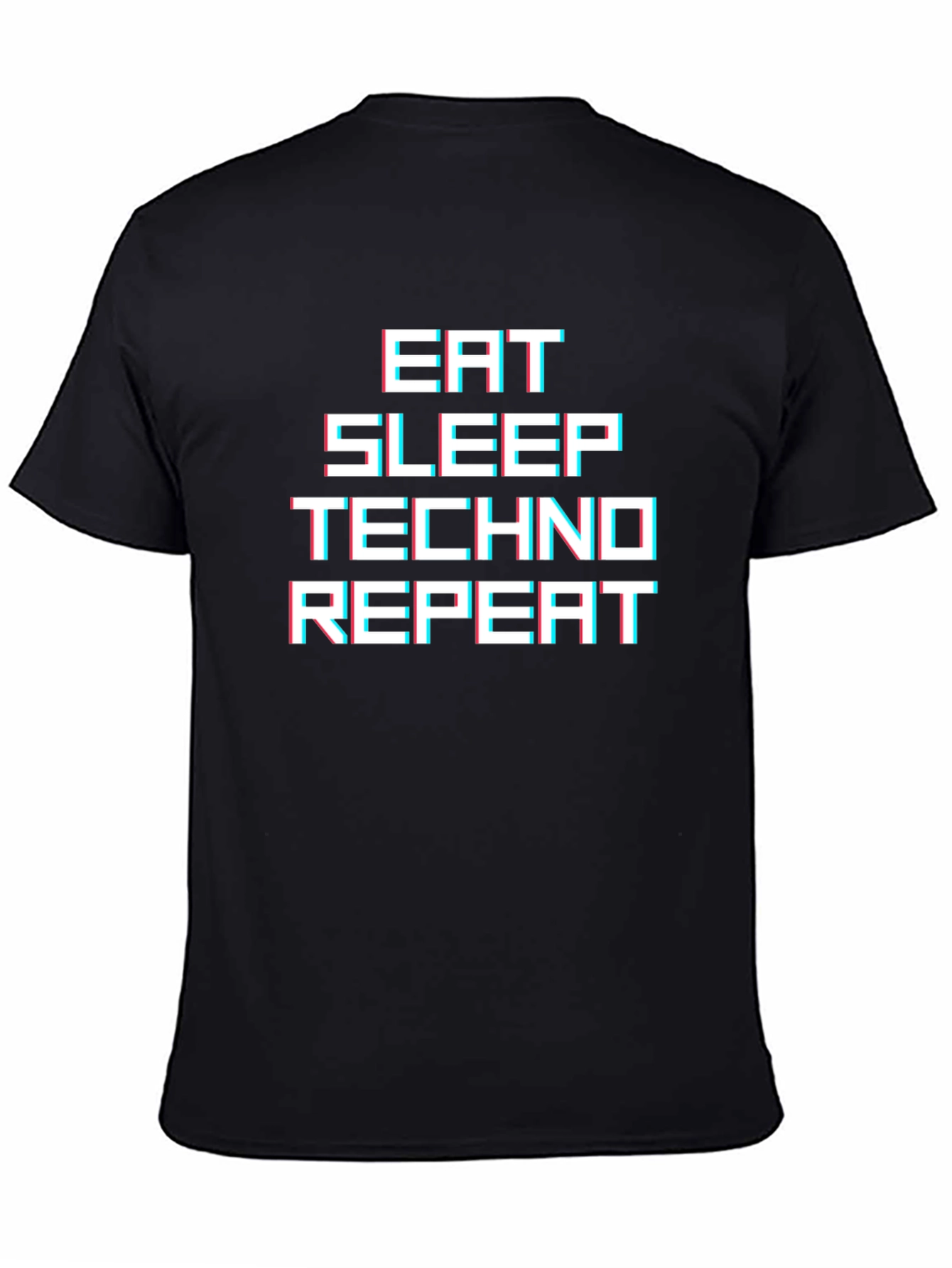 Eat Sleep Techno Repeat Graphic Tee