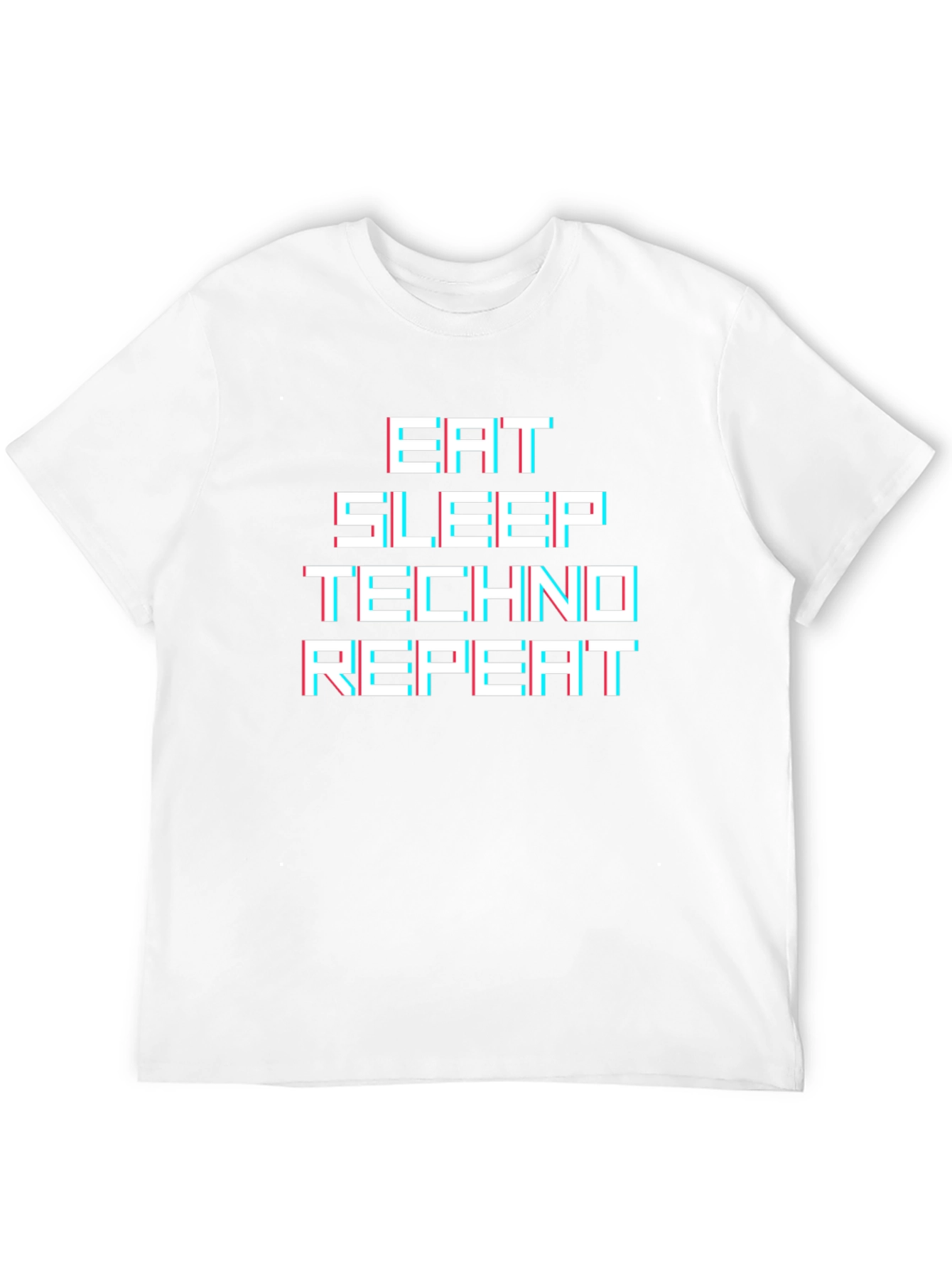 Eat Sleep Techno Repeat Graphic Tee