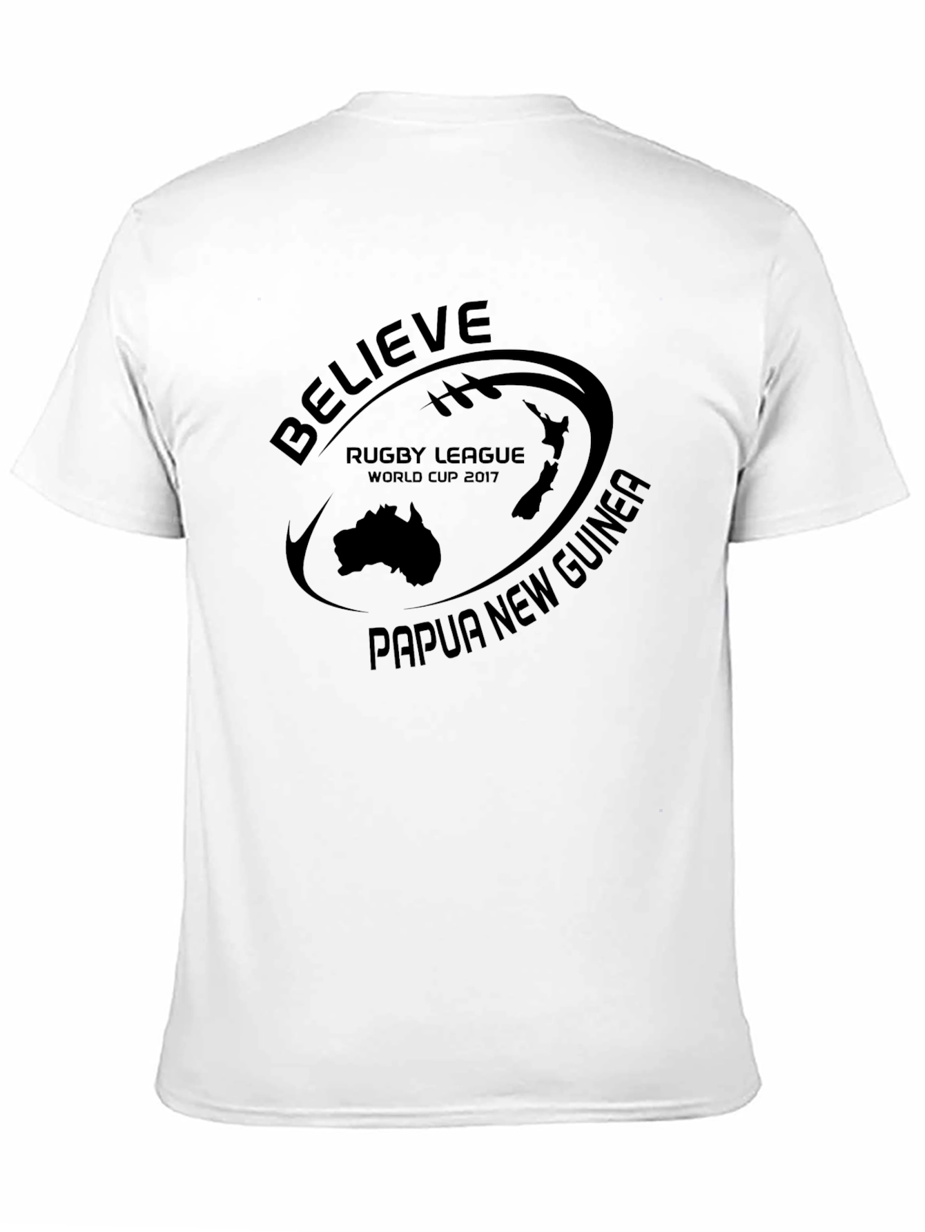 Believe Rugby League World Cup 2017 Black T-Shirt