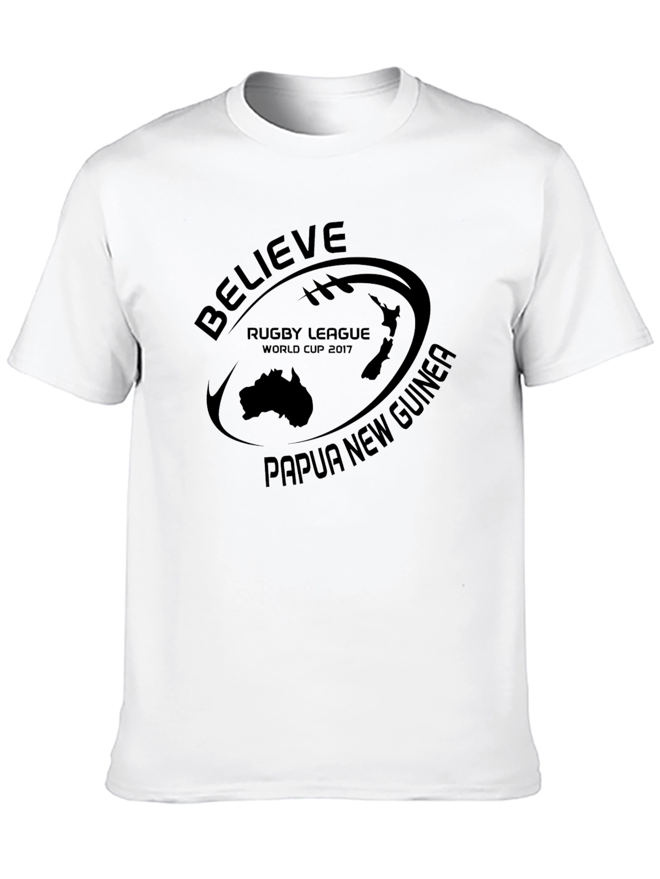 Believe Rugby League World Cup 2017 Black T-Shirt