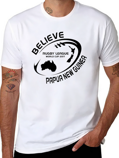 Believe Rugby League World Cup 2017 Black T-Shirt