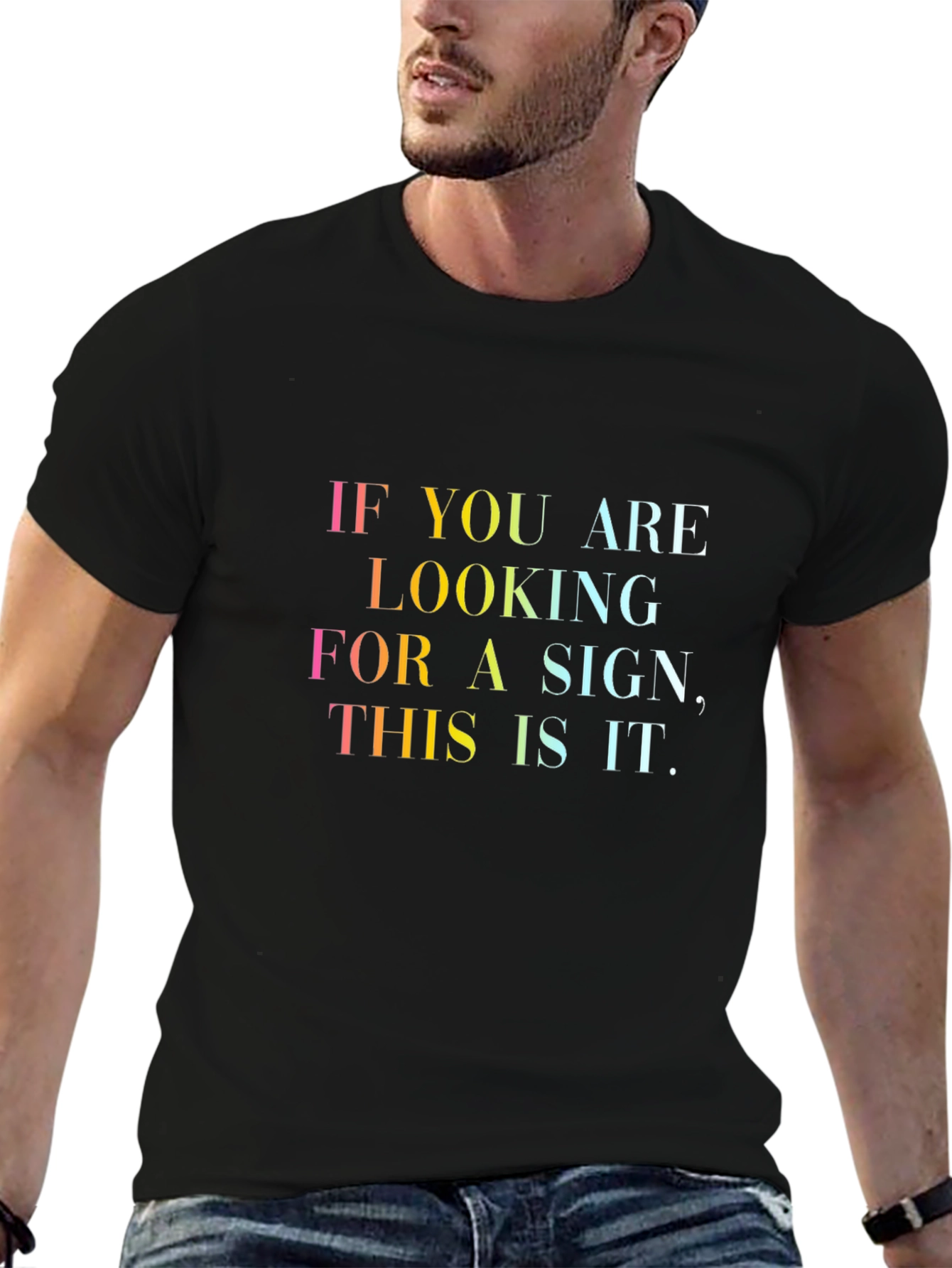 Inspirational Quote Graphic Tee - Unisex Black T-Shirt
